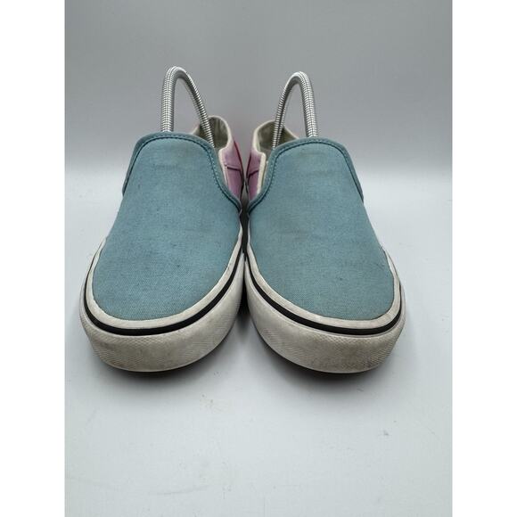 Vans woman's 8.0 Baby blue pink red 751505 slip on old skool used nice - Picture 4 of 7